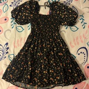 Gap mini babydoll puff sleeve dress
